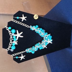 Necklace, bracelet, earring set